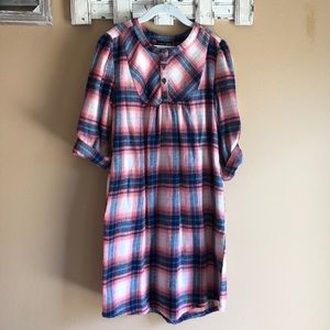 Paper Dolls Plaid Flannel Dress